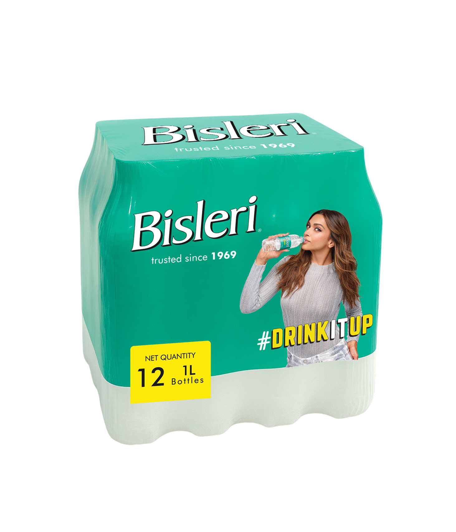 Bisleri 1 L Packaged Drinking Water case of 12 bottles